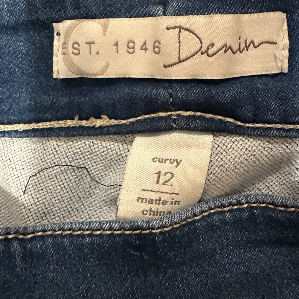 Womens Denim Pants Size 12 Curvy - Picture 5 of 7